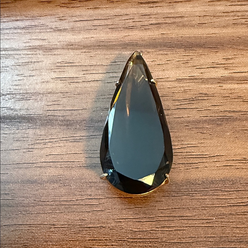 Elegant Teardrop Smokey Quartz Pendant